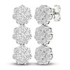 Thumbnail Image 4 of Previously Owned Lab-Grown Diamond Earrings 3 ct tw Round 14K White Gold