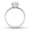 Thumbnail Image 2 of Previously Owned Diamond Engagement Ring 1-1/4 ct tw Round-cut 14K White Gold