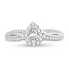 Thumbnail Image 3 of Previously Owned Diamond Engagement Ring 1/2 ct tw Pear-shaped 14K White Gold
