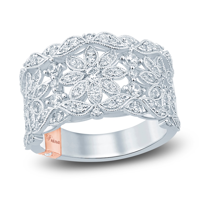 Main Image 1 of Previously Owned Pnina Tornai Diamond Fashion Ring 1 ct tw Round 14K White Gold