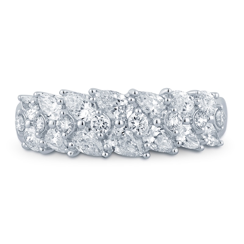 Main Image 3 of Previously Owned Pnina Tornai Diamond Fashion Ring 1-1/4 ct tw Pear/Round 14K White Gold