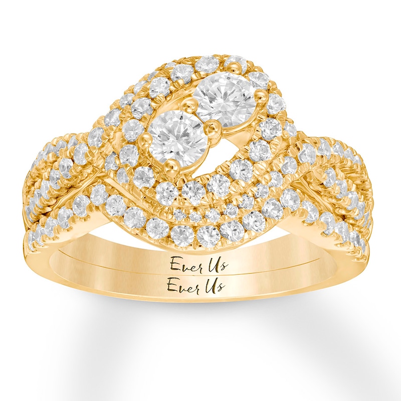 Previously Owned Ever Us Diamond Bridal Set 1-1/ ct tw 14K Gold