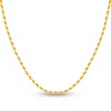Thumbnail Image 1 of Previously Owned Diamond-Cut Solid Rope Chain Necklace 14K Yellow Gold 22"