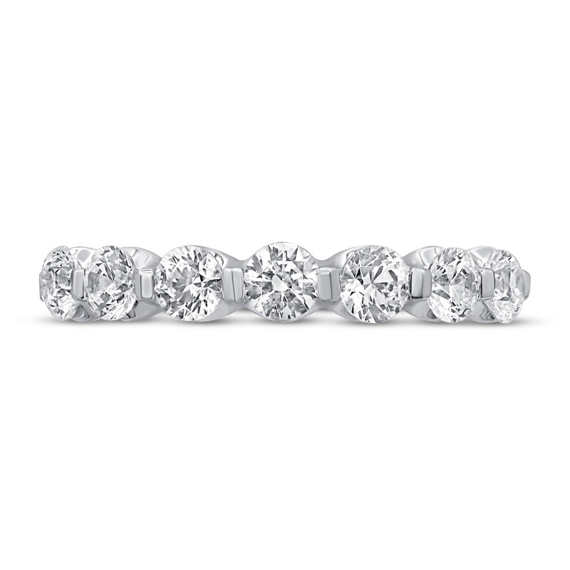 Main Image 3 of Previously Owned Diamond Anniversary Ring 1 ct tw Round 14K White Gold
