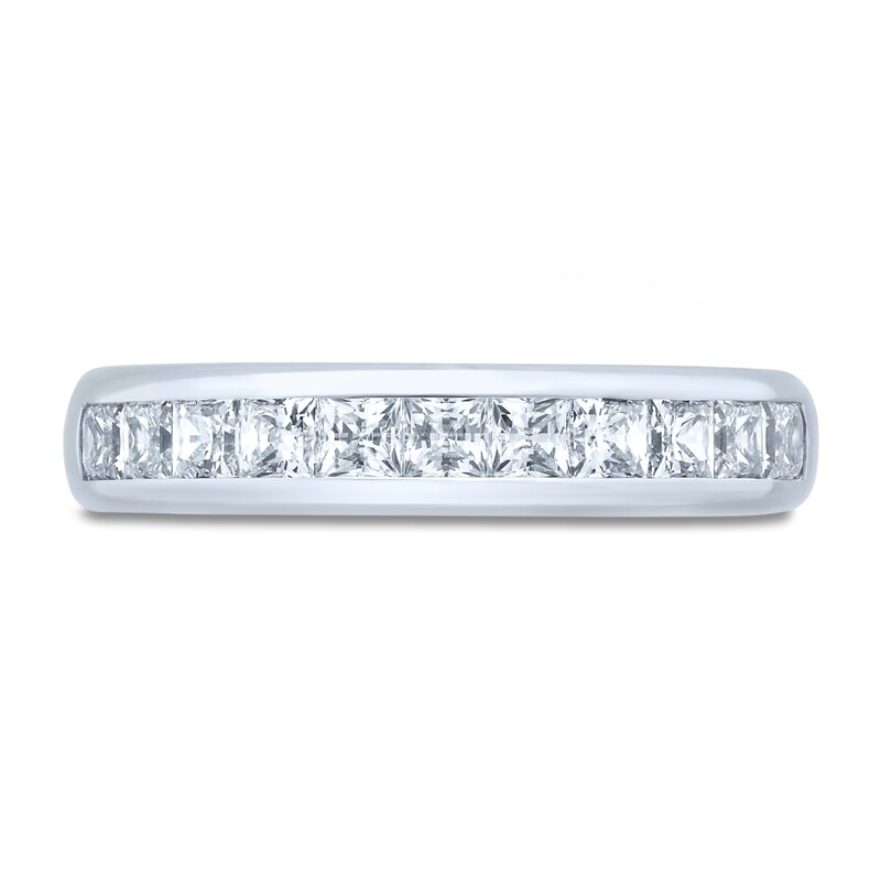 Main Image 3 of Previously Owned Diamond Anniversary Ring 1 ct tw Princess 14K White Gold
