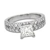 Thumbnail Image 1 of Previously Owned Princess & Round-Cut Diamond Engagement Ring 1-5/8 ct tw 14K White Gold