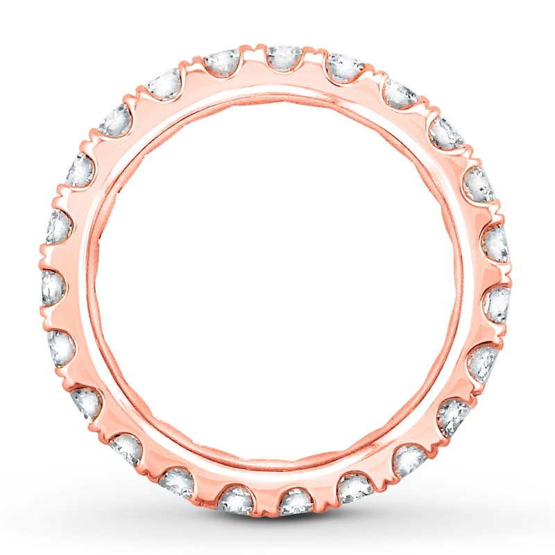 Main Image 2 of Previously Owned Diamond Eternity Ring 2 ct tw Round-cut 14K Rose Gold