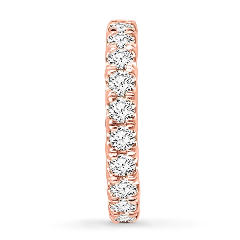 Main Image 3 of Previously Owned Diamond Eternity Ring 2 ct tw Round-cut 14K Rose Gold