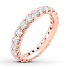 Thumbnail Image 4 of Previously Owned Diamond Eternity Ring 2 ct tw Round-cut 14K Rose Gold