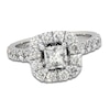 Thumbnail Image 1 of Previously Owned Princess & Round-Cut Diamond Engagement Ring 1-3/4 ct tw 14K White Gold