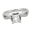 Thumbnail Image 1 of Previously Owned Princess & Round-Cut Diamond Engagement Ring 1 ct tw 14K White Gold
