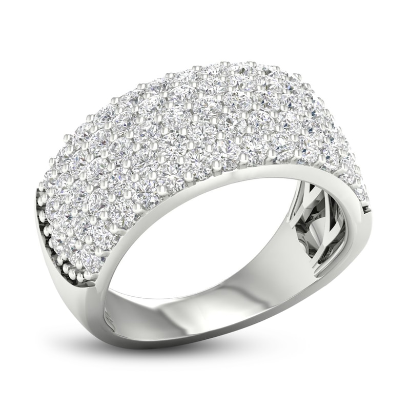 Main Image 2 of Previously Owned Lab-Grown Diamond Ring 2 ct tw Round 14K White Gold