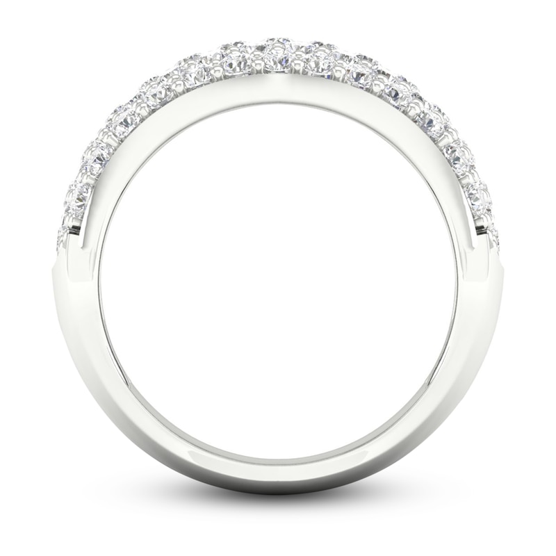 Main Image 4 of Previously Owned Lab-Grown Diamond Ring 2 ct tw Round 14K White Gold