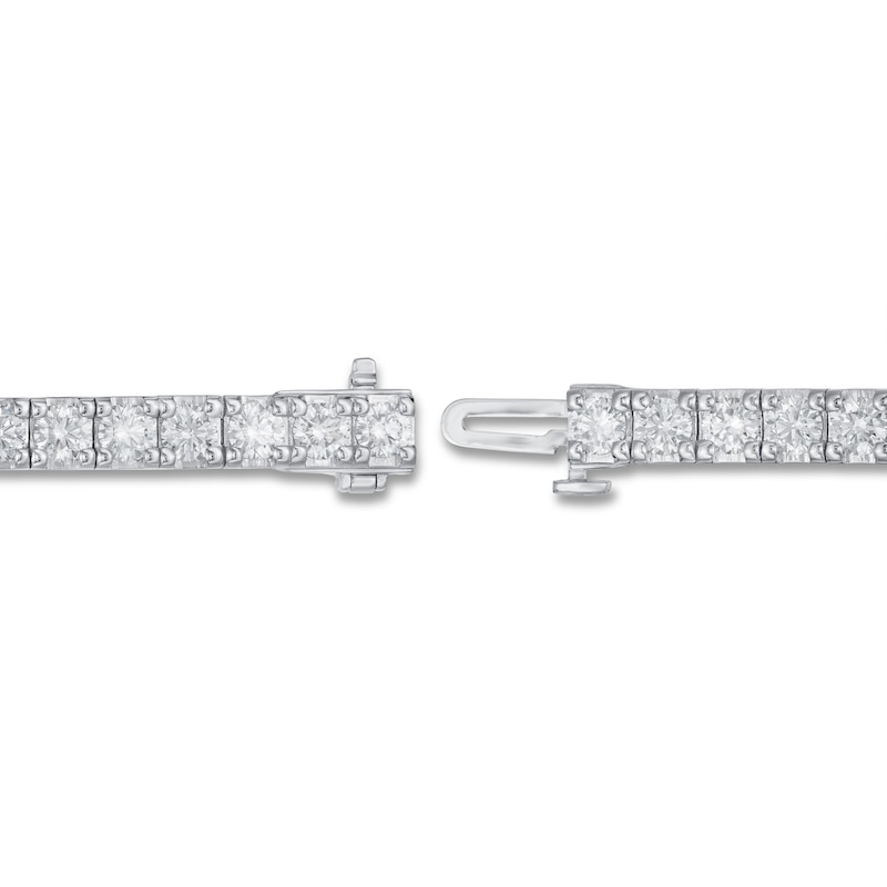 Main Image 3 of Previously Owned Lab-Grown Diamond Bracelet 5 ct tw Round 14K White Gold