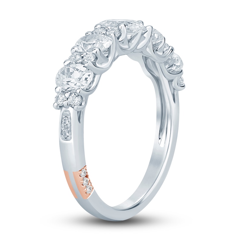 Main Image 2 of Previously Owned Pnina Tornai Lab-Grown Diamond Anniversary Ring 1-1/2 ct tw Round/Oval 14K White Gold