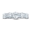 Thumbnail Image 3 of Previously Owned Pnina Tornai Lab-Grown Diamond Anniversary Ring 1-1/2 ct tw Round/Oval 14K White Gold