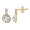 Thumbnail Image 1 of Previously Owned Diamond Earrings 1/2 ct tw Round-cut 10K Yellow Gold