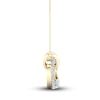 Thumbnail Image 4 of Previously Owned Men's Lab-Grown Diamond Necklace 1-1/2 ct tw Round 14K Yellow Gold 22"