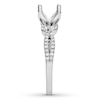 Thumbnail Image 3 of Previously Owned Diamond Ring Setting 1/3 carat tw Marquise/Round 14K White Gold