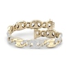 Thumbnail Image 1 of Previously Owned Men's Lab-Grown Diamond Bracelet 6 ct tw Round 14K Yellow Gold 8.5"