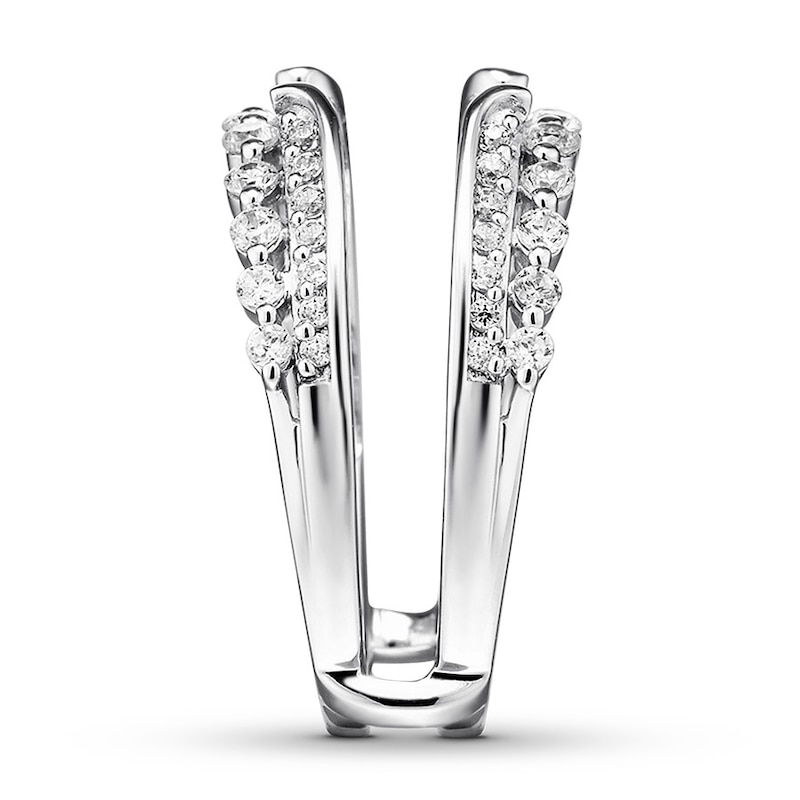 Main Image 3 of Previously Owned Diamond Enhancer Ring 3/4 ct tw Round-cut 14K White Gold