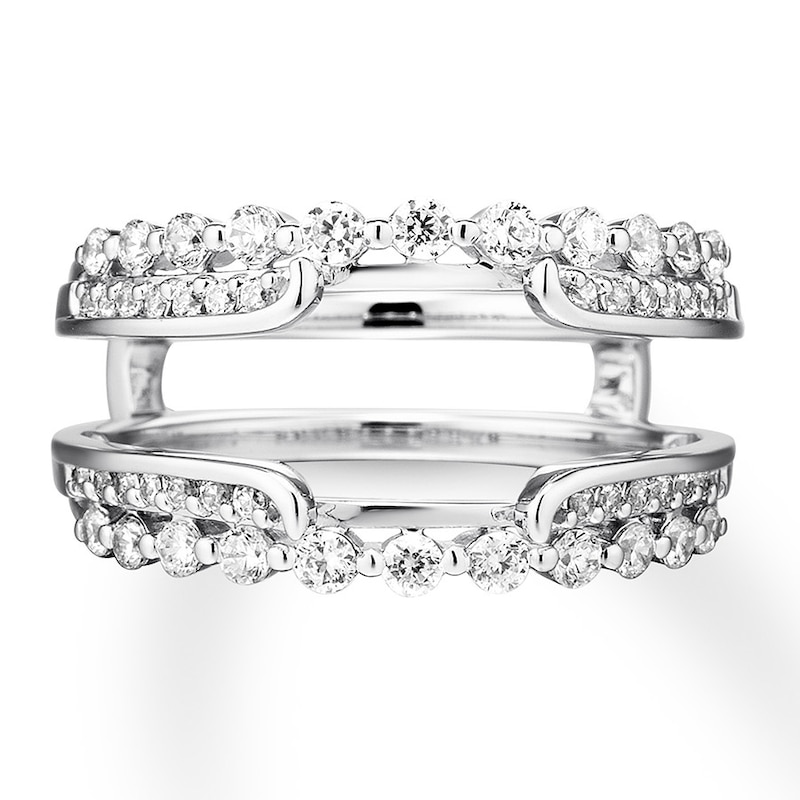 Main Image 4 of Previously Owned Diamond Enhancer Ring 3/4 ct tw Round-cut 14K White Gold