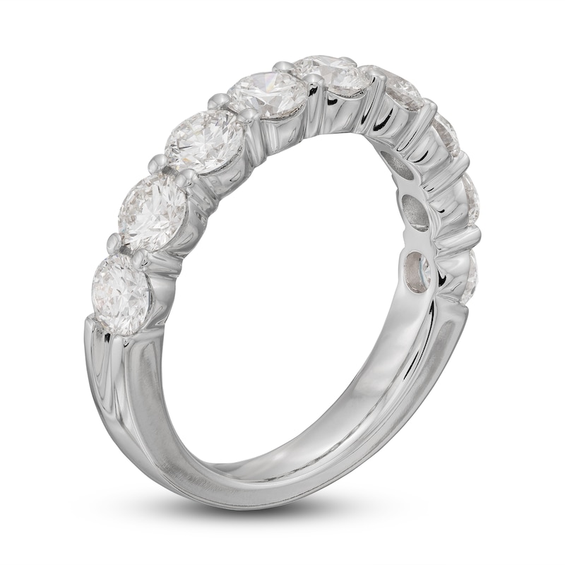 Main Image 2 of Previously Owned Lab-Grown Diamond Anniversary Band 2 ct tw Round 14K White Gold