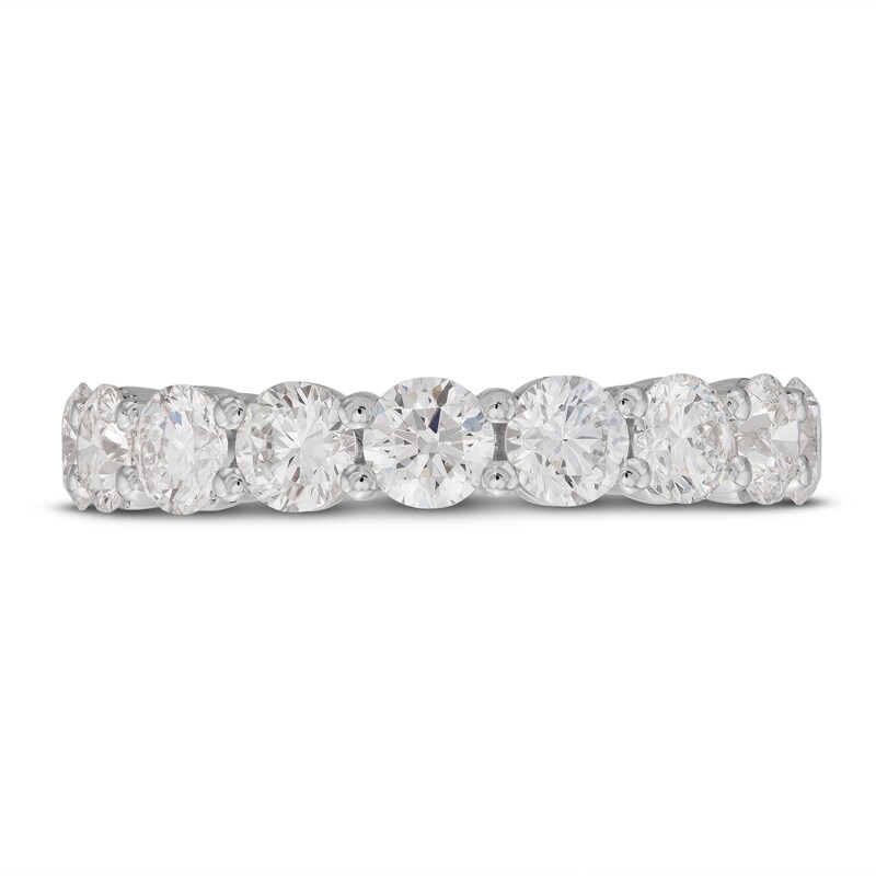 Main Image 3 of Previously Owned Lab-Grown Diamond Anniversary Band 2 ct tw Round 14K White Gold