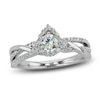 Thumbnail Image 1 of Previously Owned THE LEO First Light Diamond Ring 1/2 ct tw 14K White Gold