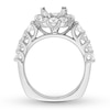 Thumbnail Image 3 of Previously Owned Diamond Ring Setting 1-3/8 ct tw Round 18K White Gold