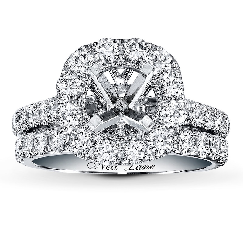 Main Image 1 of Previously Owned Neil Lane Bridal Setting 2 ct tw Diamonds 14K White Gold