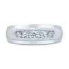 Thumbnail Image 3 of Previously Owned Pnina Tornai As Long As We Both Shall Live Men's Diamond Wedding Band 1/2 ct tw Round 14K White Gold