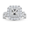 Thumbnail Image 1 of Previously Owned Vera Wang WISH Diamond Engagement Ring Setting 1 ct tw Round 14K White Gold