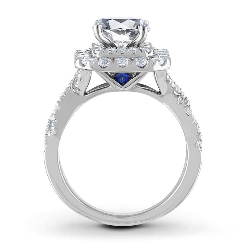 Main Image 2 of Previously Owned Vera Wang WISH Diamond Engagement Ring Setting 1 ct tw Round 14K White Gold
