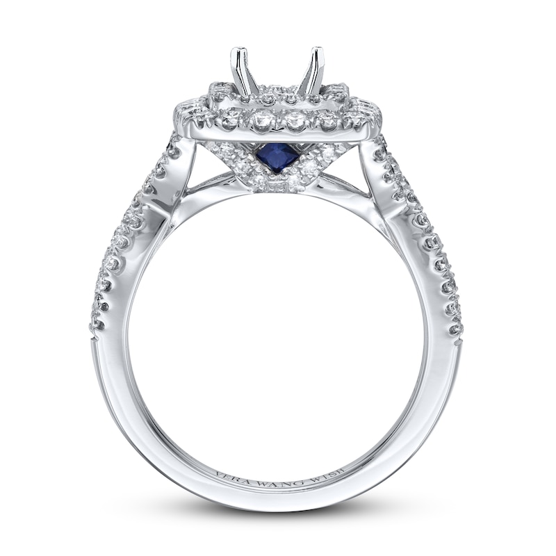 Main Image 2 of Previously Owned Vera Wang WISH Ring Setting 3/4 ct tw Diamonds 14K White Gold
