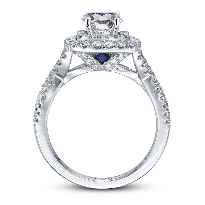 Main Image 4 of Previously Owned Vera Wang WISH Ring Setting 3/4 ct tw Diamonds 14K White Gold