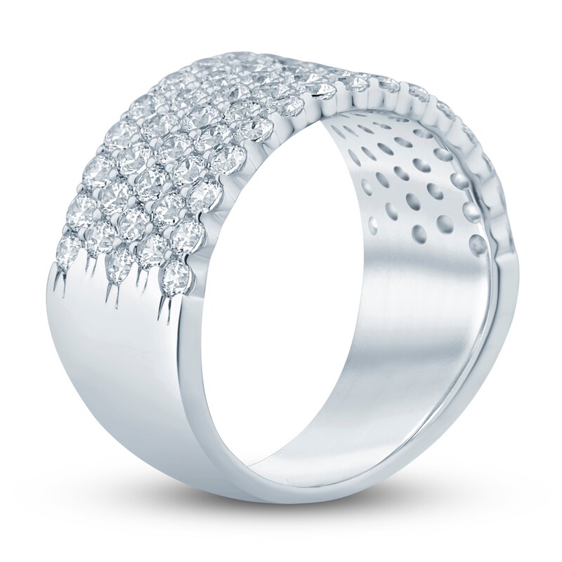 Main Image 2 of Previously Owned Lab-Grown Diamond Anniversary Band 2 ct tw Round 14K White Gold