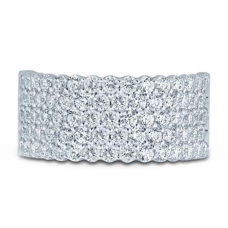 Main Image 3 of Previously Owned Lab-Grown Diamond Anniversary Band 2 ct tw Round 14K White Gold