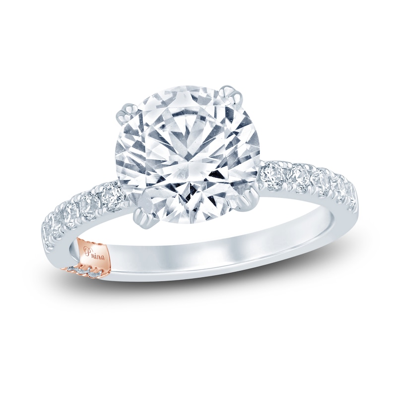 Main Image 1 of Previously Owned Pnina Tornai Lab-Grown Diamond Engagement Ring 2-7/8 ct tw Round 14K White Gold