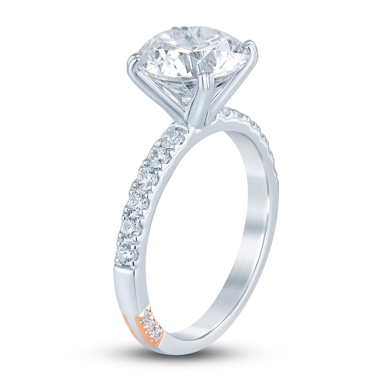 Main Image 2 of Previously Owned Pnina Tornai Lab-Grown Diamond Engagement Ring 2-7/8 ct tw Round 14K White Gold