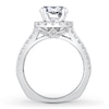 Thumbnail Image 2 of Previously Owned Diamond Engagement Ring Setting 1 ct tw Round 18K White Gold