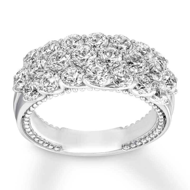 Main Image 1 of Previously Owned Diamond Ring 2-1/2 ct tw Round-cut 14K White Gold