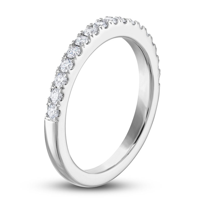 Main Image 2 of Previously Owned Vera Wang WISH Diamond Wedding Band 3/8 ct tw Round 14K White Gold
