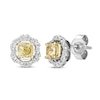 Thumbnail Image 0 of Previously Owned Le Vian Sunny Yellow Diamond Stud Earrings 3/4 ct tw 14K Two-Tone Gold