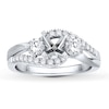Thumbnail Image 1 of Previously Owned Colorless Diamond Ring Setting 5/8 ct tw 14K White Gold