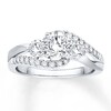Thumbnail Image 4 of Previously Owned Colorless Diamond Ring Setting 5/8 ct tw 14K White Gold