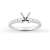 Thumbnail Image 1 of Previously Owned Diamond Engagement Ring Setting 3/8 ct tw Round Platinum