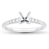 Thumbnail Image 1 of Previously Owned Diamond Engagement Ring Setting 1/6 ct tw Round Platinum