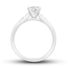 Thumbnail Image 2 of Previously Owned Diamond Engagement Ring Setting 1/6 ct tw Round Platinum