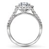 Thumbnail Image 2 of Previously Owned Diamond Engagement Ring Setting 1/2 ct tw Round 14K White Gold